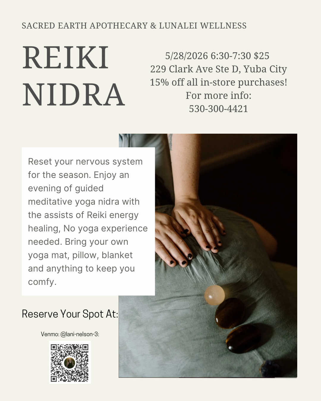 Reiki Nidra flyer